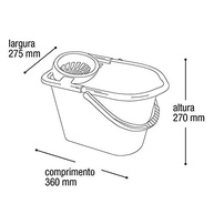 Balde Espremedor 14L com Alça - Limpeza Eficiente e Prática com Arqplast - imagem 2