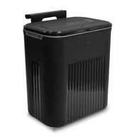 Lixeira Suspensa 9L com Alça e Suporte Adesivo - Moderna e Prática para Banheiro e Cozinha (Preto) - imagem 1