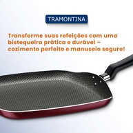 Bistequeira Tramontina Loreto: Antiaderente e Prática! - imagem 2