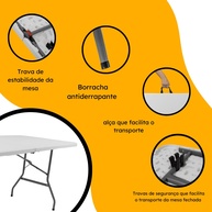Mesa Dobrável Portátil: Leve e Prática! - imagem 2