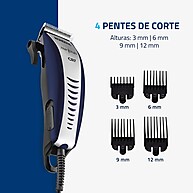 Máquina de Corte Mondial CR-07 com 4 Pentes – Versátil e Prática - imagem 2