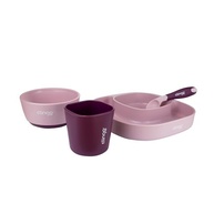 Kit Alimentação 4 em 1 Rosa com Colher Termossensível - Segurança e Praticidade para Bebês - imagem 2