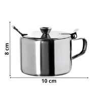 Açucareiro Mini de Mesa com Colher em Aço Inox – Estilo e Praticidade na Sua Cozinha - imagem 3