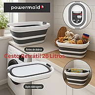 Balde Dobrável 26L: Organize com Praticidade! - imagem 2