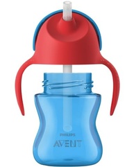 Copo com Canudo Curvado Azul e Vermelho 260ml – Estilo e Praticidade na Hora de Beber - imagem 4