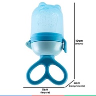 Porta-Frutinha Sugador em Silicone Azul da Buba - Praticidade e Segurança para Bebês - imagem 3