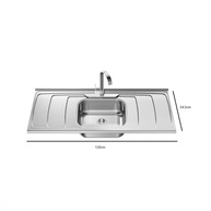Pia de Inox Dubai 120cm: Beleza e Praticidade - imagem 2