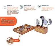 Organizador de Bambu Oikos: Beleza e Praticidade - imagem 2