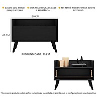 Gabinete Banheiro 60cm Retrô: Charme e Praticidade - imagem 2