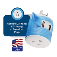 Adaptador de Tomada OREI Tipo I com USB Duplo: Sua Conexão Global com Segurança e Praticidade - imagem 4