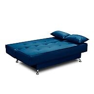 Sofá Cama 1,80m Suede Azul: Conforto e Praticidade - imagem 2