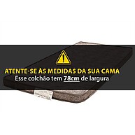 Colchonete Visita Solteiro 78x188x8 D20 – Conforto e Praticidade - imagem 2
