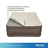 Colchão Inflável Queen Duvet: Conforto e Praticidade! - imagem 2
