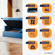 Sofá Cama Baú Ravello: Conforto e Praticidade! - imagem 2