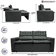 Sofá Cama inBox Slim: Conforto e Praticidade! - imagem 2