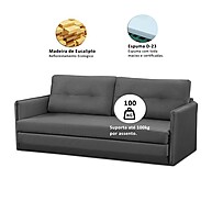Sofá Cama 2 Lugares Suede: Conforto e Praticidade! - imagem 2