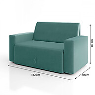 Sofá Cama Casal Veludo: Conforto e Praticidade! - imagem 2