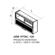 Armário Aéreo Cozinha 120cm: Design e Praticidade! - imagem 2