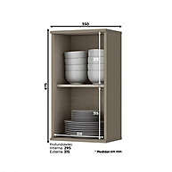 Armário de Cozinha Henn Connect 35cm: Design e Praticidade - imagem 2
