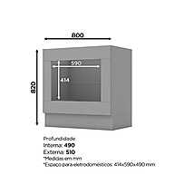 Balcão Cozinha Emily: Design e Praticidade - imagem 2