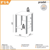 Mesa Auxiliar Freijó/Preto: Design e Praticidade - imagem 2