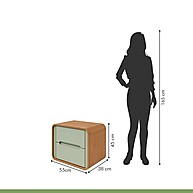 Mesa de Cabeceira Loop: Design e Praticidade - imagem 2
