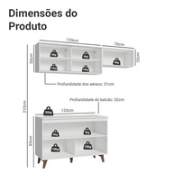 Cozinha Compacta 190cm Reims Madesa: Design e Praticidade - imagem 2