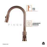 Torneira Gourmet Monocomando Dourado Rose: Design e Praticidade - imagem 2