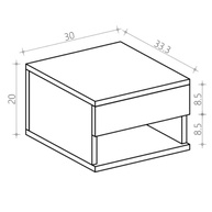 Mesa de Cabeceira Suspensa: Design e Praticidade! - imagem 2