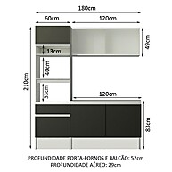 Cozinha Compacta Madesa Topazio: Design e Praticidade - imagem 2