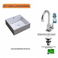 Kit Cuba Q395 + Torneira Luxo 1195: Elegância e Praticidade - imagem 2