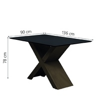 Mesa de Jantar Dubai 1,35m: Elegância e Praticidade - imagem 2