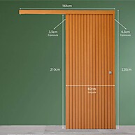 Porta de Correr Ripada 210x82cm: Elegância e Praticidade - imagem 2