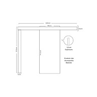 Porta de Correr Mogno 215x90cm: Elegância e Praticidade - imagem 2