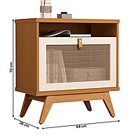 Mesa de Cabeceira 1 Porta JB 2300: Elegância e Praticidade - imagem 2