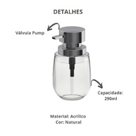 Porta Sabonete Líquido 290ml: Elegância e Praticidade - imagem 2