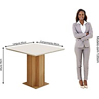 Mesa de Jantar Sophia 95x95cm: Elegância e Praticidade - imagem 2