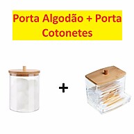 Organizador Cotonete e Algodão: Elegância e Praticidade - imagem 1