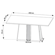 Mesa de Jantar 6 Lugares Andressa: Elegância e Praticidade - imagem 2