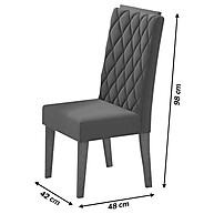 Mesa de Jantar 4 Lugares Cansas: Elegância e Praticidade - imagem 2
