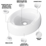 Cuba de Banheiro Oval Capri: Elegância e Praticidade - imagem 2