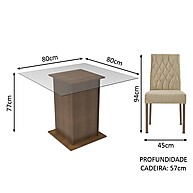 Sala de Jantar Madesa Cassia: Elegância e Praticidade - imagem 2