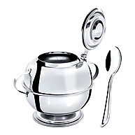 Açucareiro Inox 500g com Colher – Elegância e Praticidade - imagem 1