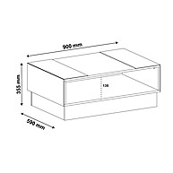 Mesa de Centro Espelhada CR45140: Elegância e Praticidade - imagem 2