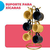 Organizador de Canecas Dourado: Elegância e Praticidade - imagem 2