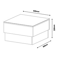 Mesa de Centro 60cm com Espelho – Elegância e Praticidade - imagem 2