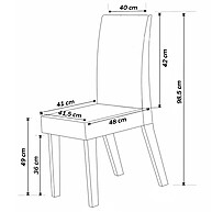Mesa de Jantar 4 Lugares Felicity: Elegância e Praticidade - imagem 2