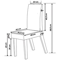 Mesa de Jantar Adele 6 Lugares: Elegância e Praticidade - imagem 2