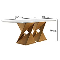 Mesa de Jantar Genova 8 Lugares: Elegância e Praticidade - imagem 2
