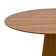 Mesa de Jantar Redonda Cone 90 cm Freijó Marrom: Elegância e Praticidade - imagem 2